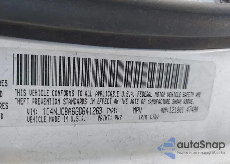 2016 Jeep Compass Sport из США, поврежденный, VIN 1C4NJCBA6GD641263